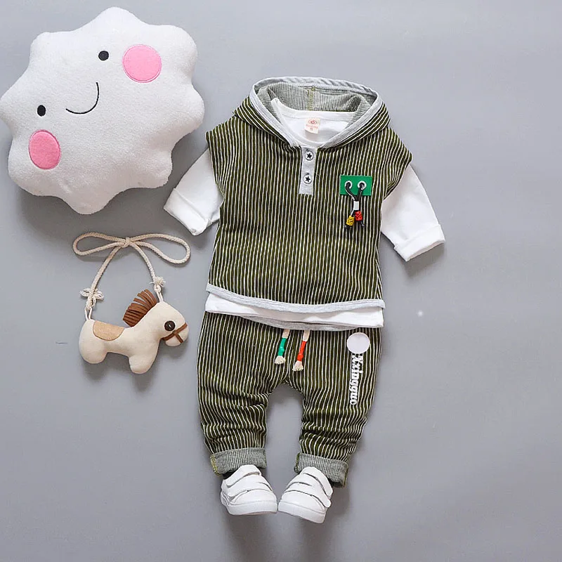 Infant Boy Clothes Children Spring 3pcs Baby Boys Clothing Sets Striped Hooded Toddler Clothes Sets Boys Set
Infant Boy Clothes Children Spring 3pcs Baby Boys Clothing Sets Striped Hooded Toddler Clothes Sets Boys Set