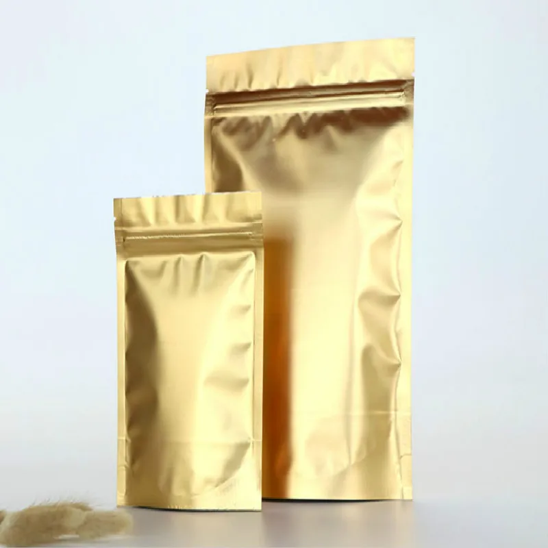 High Quality 100pcs Waterproof Stand Up Package Zip Lock Pouches Tear Notch Gold Storage bags
High Quality 100pcs Waterproof Stand Up Package Zip Lock Pouches Tear Notch Gold Storage bags