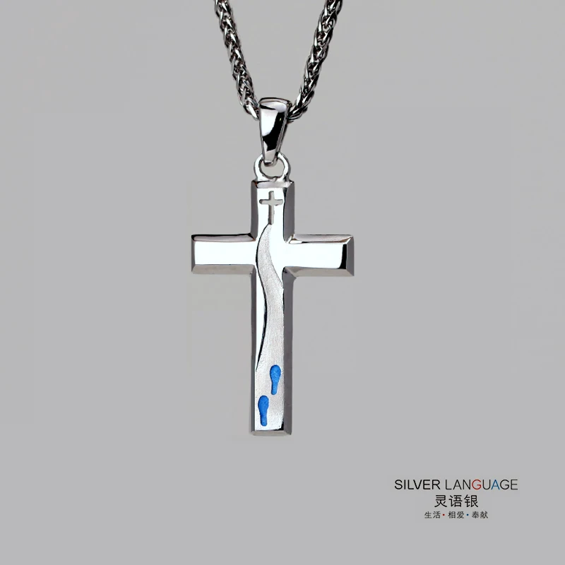 Cross 925 Sterling Silver Pendant for necklace Silver pure silver male cross necklace enamel pendant gift necklace
Cross 925 Sterling Silver Pendant for necklace Silver pure silver male cross necklace enamel pendant gift necklace