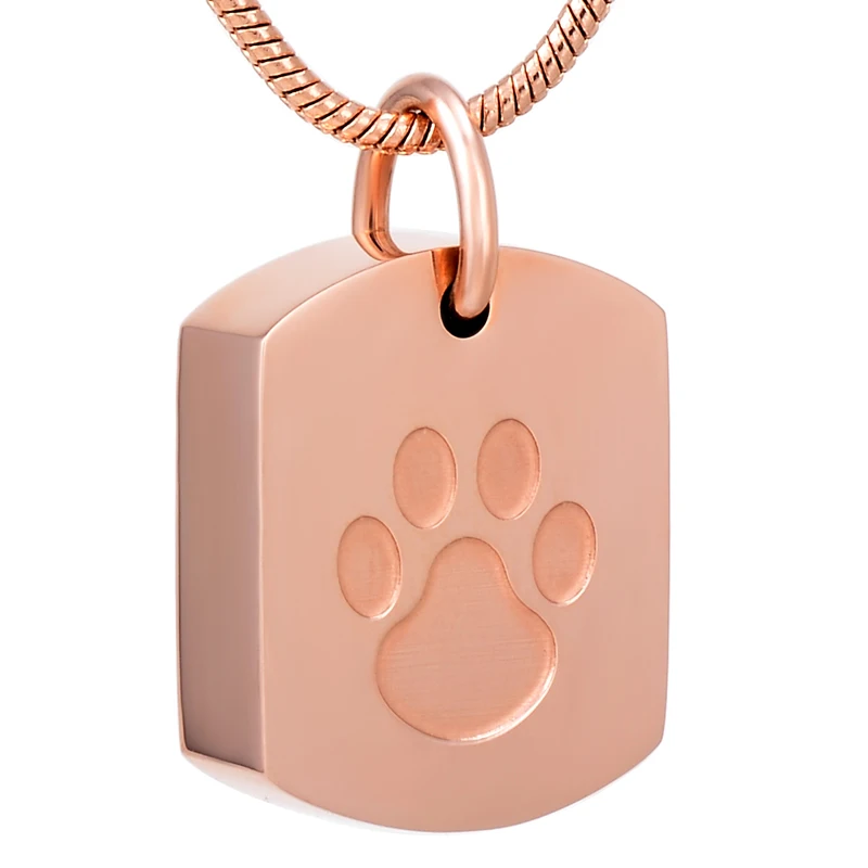 JJ8003 Pet Cremation Jewelry - Paw Print & Dog Tag Stainless Steel Memorial Urn Necklace For Funeral Ashes Keepsake Pendant
JJ8003 Pet Cremation Jewelry - Paw Print & Dog Tag Stainless Steel Memorial Urn Necklace For Funeral Ashes Keepsake Pendant