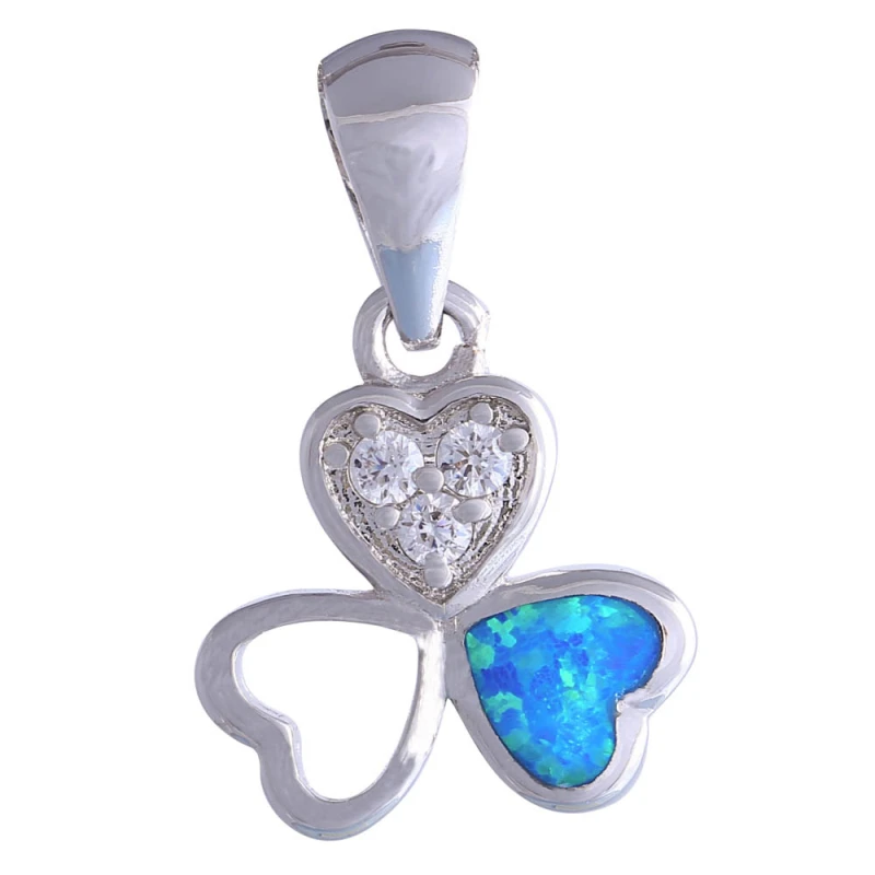High Quality Suppliers Silver Color Jewelry Heart White Cubic Zirconia Blue Fire Opal Pendant For Women P150
High Quality Suppliers Silver Color Jewelry Heart White Cubic Zirconia Blue Fire Opal Pendant For Women P150