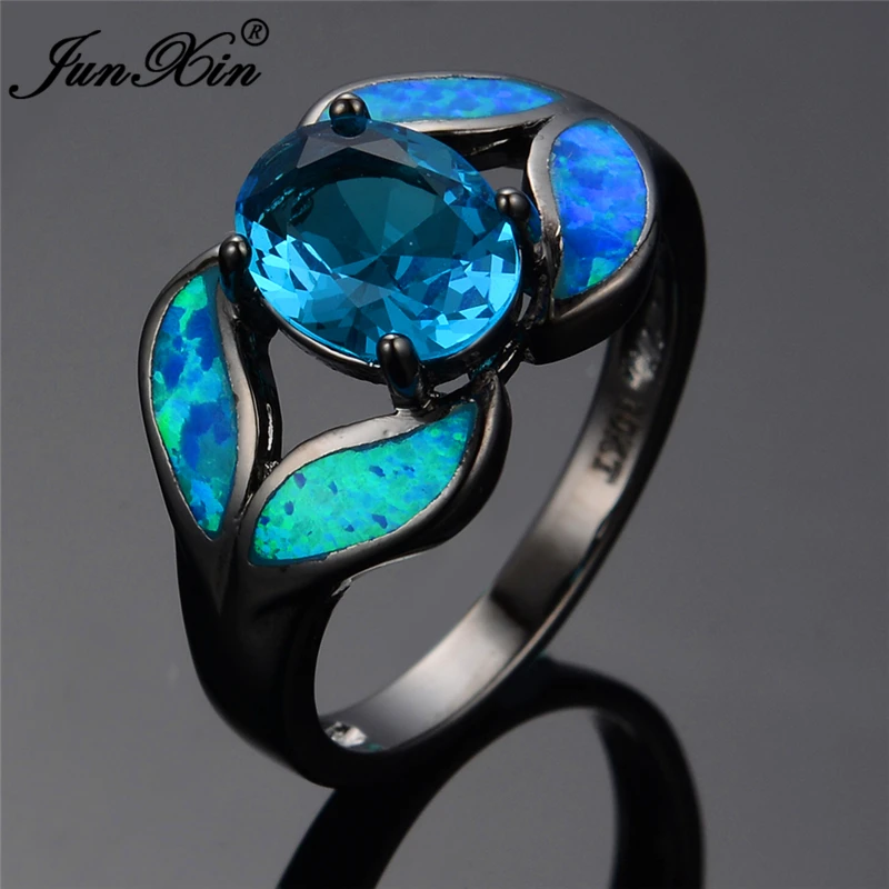 Size 6/7/8/9 Charming Leaf Shape Blue Opal 10KT Black Gold Filled Round Light Blue CZ Women Wedding Ring RB0284
Size 6/7/8/9 Charming Leaf Shape Blue Opal 10KT Black Gold Filled Round Light Blue CZ Women Wedding Ring RB0284