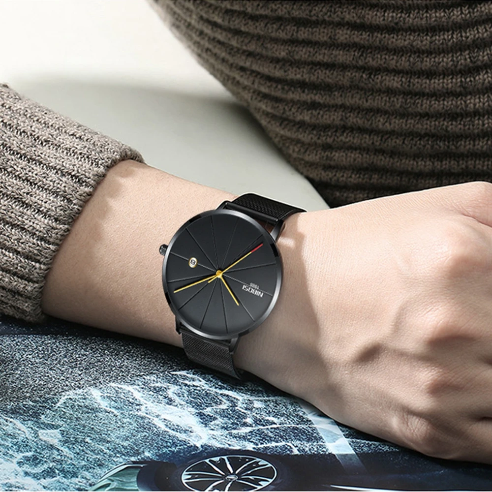 NIBOSI Minimalist Men's Fashion Ultra Thin Watches Simple Men Business Stainless Steel Mesh Belt Quartz Watch Relogio Masculino
NIBOSI Minimalist Men's Fashion Ultra Thin Watches Simple Men Business Stainless Steel Mesh Belt Quartz Watch Relogio Masculino