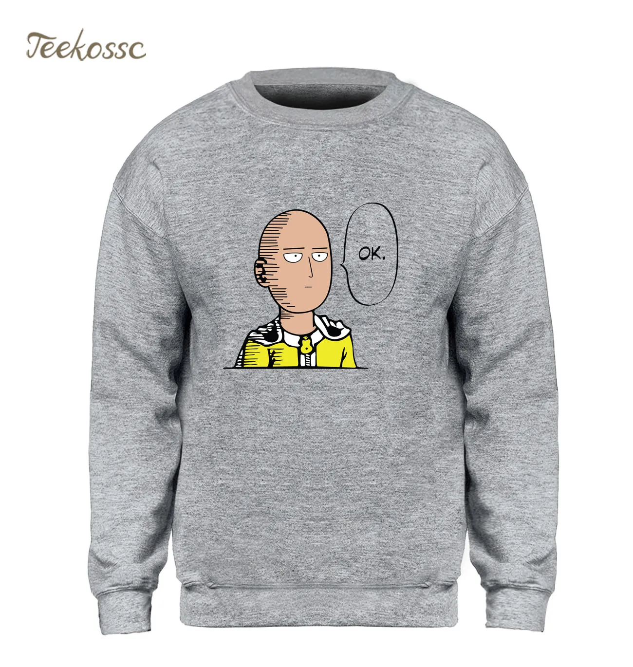 One Punch Man Толстовка для мужчин в стиле японского аниме 2021 осень зима Теплая
