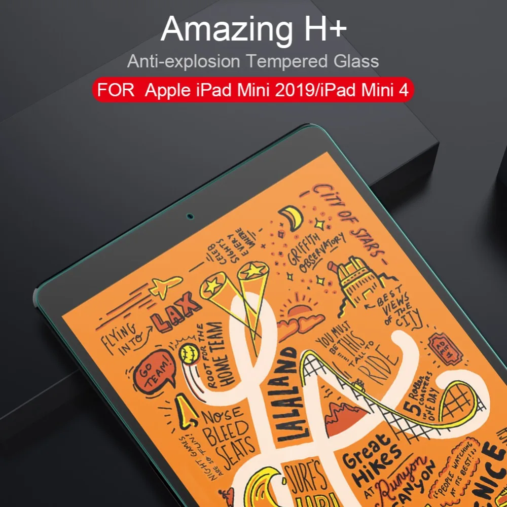 Ультратонкое закаленное стекло Nillkin 9H + 2.5D для Apple iPad Mini 2019, защитная пленка для экрана для iPad Pro 11 Nilkin HD
Ультратонкое закаленное стекло Nillkin 9H + 2.5D для Apple iPad Mini 2019, защитная пленка для экрана для iPad Pro 11 Nilkin HD