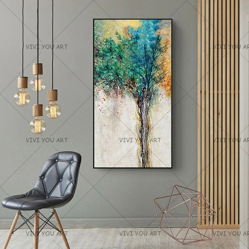 Large 100% Hand Painted Canvas Oil Paintings Modern Abstract Tree Oil Painting On Canvas Wall Picture For Living Room Home Decor
Large 100% Hand Painted Canvas Oil Paintings Modern Abstract Tree Oil Painting On Canvas Wall Picture For Living Room Home Decor