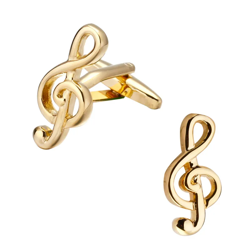 Fashion men's shirt cuff cuff musicians love entertainment golden music symbol Cufflinks wholesale and retail
Fashion men's shirt cuff cuff musicians love entertainment golden music symbol Cufflinks wholesale and retail