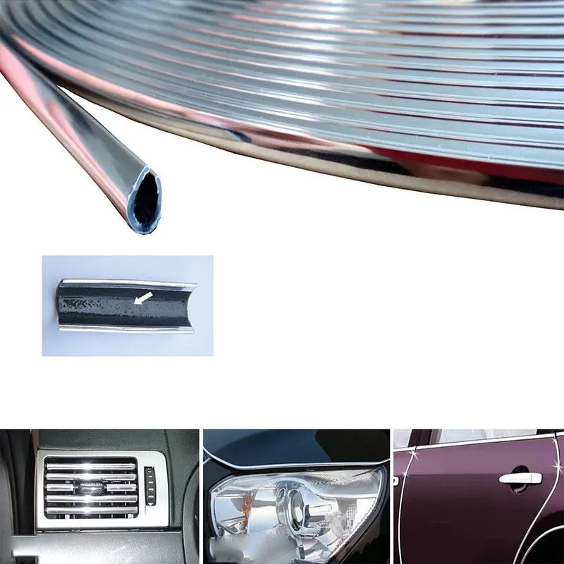Car Door Edge Trim Strip 6M Chrome Moulding Scratch Guard Protector Grills Useful High Quality Durable Fashion
Car Door Edge Trim Strip 6M Chrome Moulding Scratch Guard Protector Grills Useful High Quality Durable Fashion
