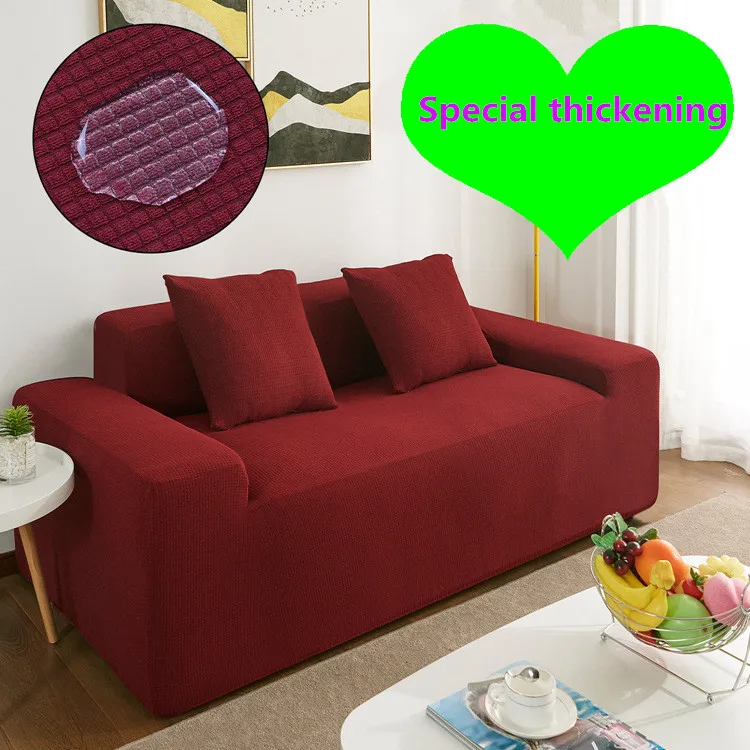 Universal waterproof solid color elastic sofa cover, thick European style home fabric non-slip sofa cover
Universal waterproof solid color elastic sofa cover, thick European style home fabric non-slip sofa cover