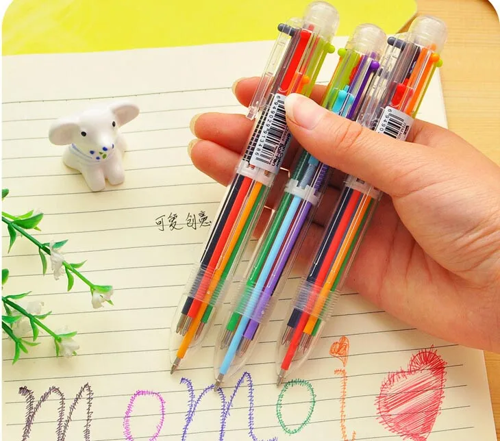 20Pc/Lot Creative Cartoon Multicolor Ball Point Pen / 6 Color /Stationery /Student Children Prize Gift/Office Supplies
20Pc/Lot Creative Cartoon Multicolor Ball Point Pen / 6 Color /Stationery /Student Children Prize Gift/Office Supplies