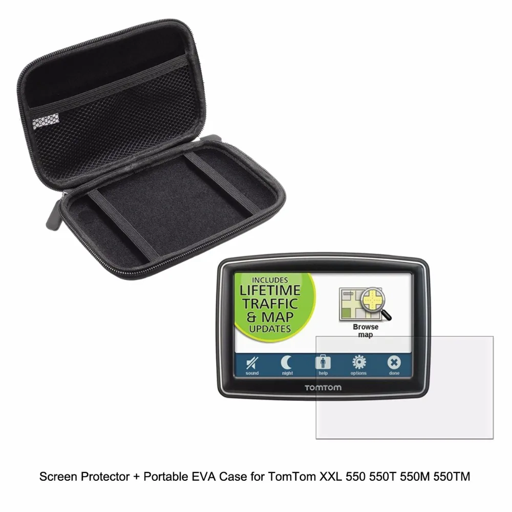 5'' Inche Vehicle Portable Protect Case bag + Clear Screen Protector Shield Film for TomTom XXL 550 550T 550M 550TM GPS
5'' Inche Vehicle Portable Protect Case bag + Clear Screen Protector Shield Film for TomTom XXL 550 550T 550M 550TM GPS