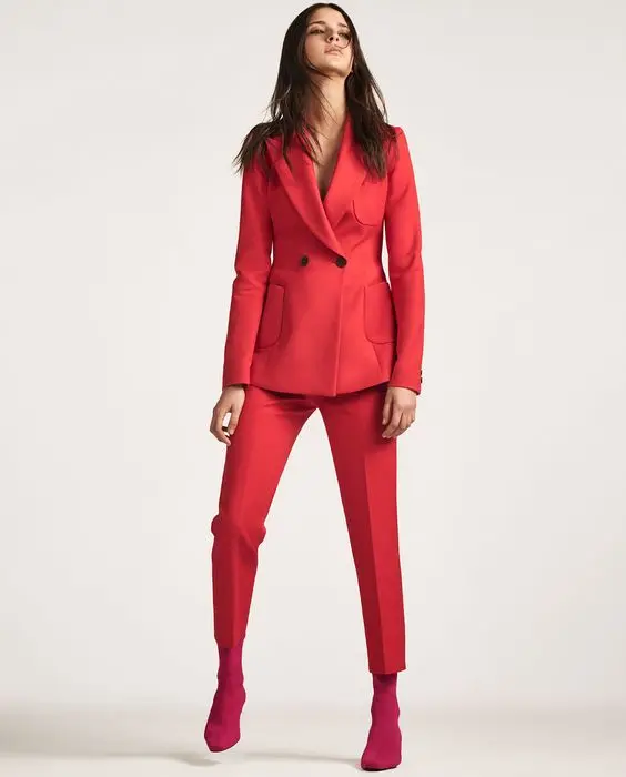2 Piece Red Jacket and Pants Women Business Formal Uniform Style Double Breasted Blazer Ladies Outfit for Wedding Proms W161
2 Piece Red Jacket and Pants Women Business Formal Uniform Style Double Breasted Blazer Ladies Outfit for Wedding Proms W161