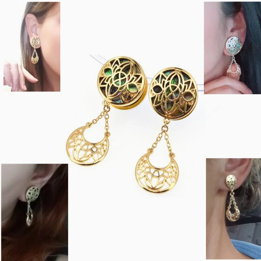 BODY PUNK Gold Dangle Reamer Ear Plugs Piercing Body Jewelry Stainless Steel Screw Flesh Tunnel Expander Stretcher 6-19MM
BODY PUNK Gold Dangle Reamer Ear Plugs Piercing Body Jewelry Stainless Steel Screw Flesh Tunnel Expander Stretcher 6-19MM