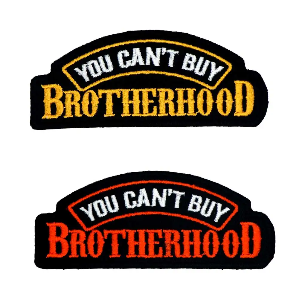 YOU CAN'T BUY BROTHERHOOD Embroidered Sewing Label Punk Biker Patches Clothes Stickers Apparel Accessories Badge
YOU CAN'T BUY BROTHERHOOD Embroidered Sewing Label Punk Biker Patches Clothes Stickers Apparel Accessories Badge