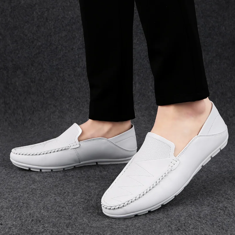 2021 New Style Fashion Men's Shoes Casual Genuine Leather Loafers Male Classics Brown White Black Shoe Man Driving Shoes For Men
2021 New Style Fashion Men's Shoes Casual Genuine Leather Loafers Male Classics Brown White Black Shoe Man Driving Shoes For Men