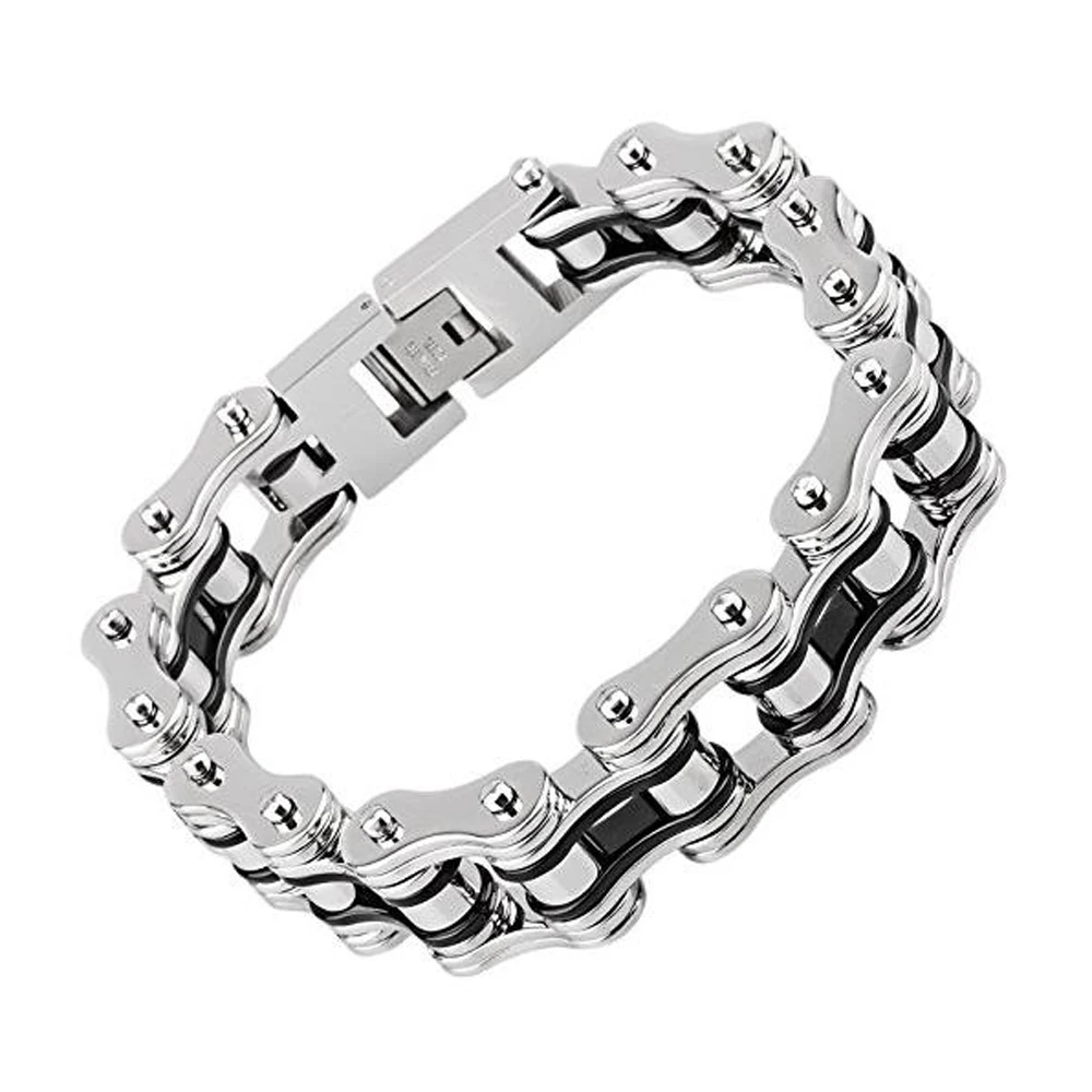 Punk Mens Boys Black Bike Bracelets Jewelry Gold Women 316L Stainless Steel Biker Motorcycle Chain Bracelet Pulseras Wholesale
Punk Mens Boys Black Bike Bracelets Jewelry Gold Women 316L Stainless Steel Biker Motorcycle Chain Bracelet Pulseras Wholesale