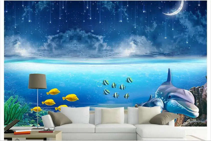 Customzed 3d wallpaper 3d kids wallpaper Under the moon underwater world 3 d TV setting wall 3d room wallpaper
Customzed 3d wallpaper 3d kids wallpaper Under the moon underwater world 3 d TV setting wall 3d room wallpaper