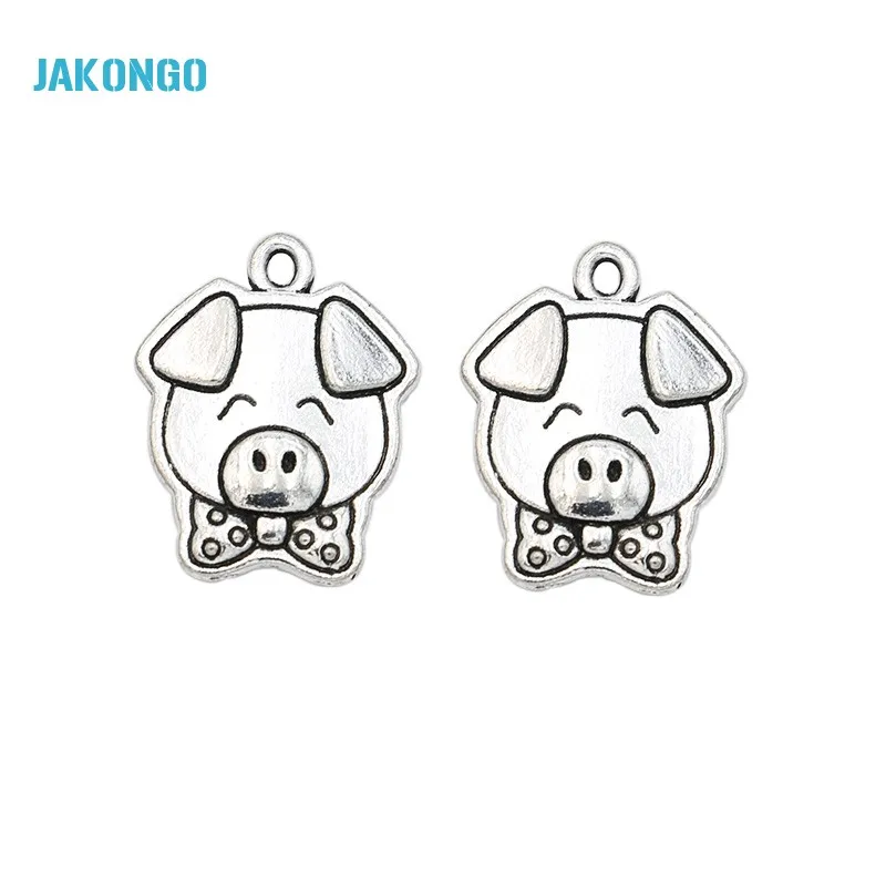 10PCS Tibetan Silver Plated Pig Charms Pendants for Bracelet Necklace Jewelry Making DIY Handmade Craft 20x15mm
10PCS Tibetan Silver Plated Pig Charms Pendants for Bracelet Necklace Jewelry Making DIY Handmade Craft 20x15mm