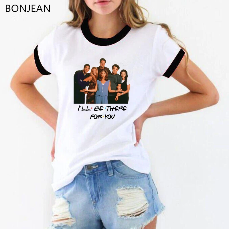 Футболка с принтом I'll be there for you футболка друзей женская летняя одежда 2019