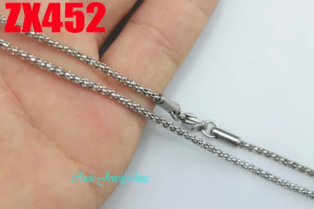 2mm Popcorn chain stainless steel necklace fashion men's women jewelry chains 20pcs ZX452
2mm Popcorn chain stainless steel necklace fashion men's women jewelry chains 20pcs ZX452