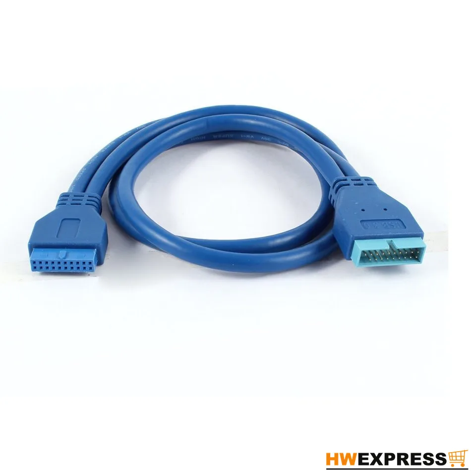 HWEXPRESS Горячая Superspeed USB 3,0 20 Pin папа-мама материнская плата кабель синий 50 см
HWEXPRESS Горячая Superspeed USB 3,0 20 Pin папа-мама материнская плата кабель синий 50 см