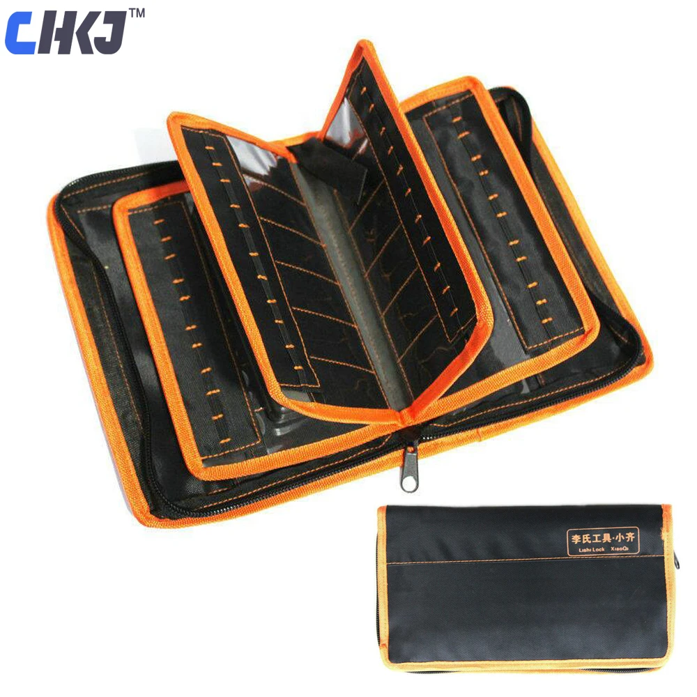 CHKJ LISHI 2 in 1 Tool Bag Special Carry Bag Case Storage Bag Durable For Lishi Tool Set Locksmith Tools Good quality
CHKJ LISHI 2 in 1 Tool Bag Special Carry Bag Case Storage Bag Durable For Lishi Tool Set Locksmith Tools Good quality