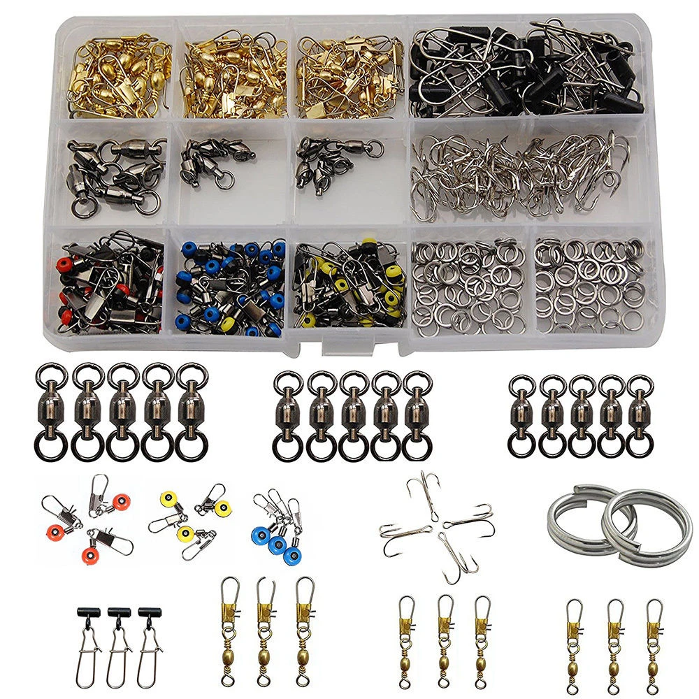 Hyaena 275Pcs Fishing Tackle Set Hooks Swivels Bass Fishing Accessories Kit Tackle Box
Hyaena 275Pcs Fishing Tackle Set Hooks Swivels Bass Fishing Accessories Kit Tackle Box