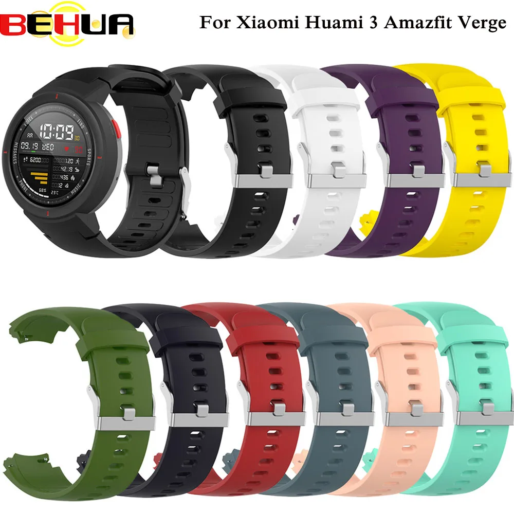 Silicone Watchband for Xiaomi Huami 3 Amazfit verge Watch band Replacement Band Belt for AMAZFIT VERGE3 Wrist Bracelet Straps
Silicone Watchband for Xiaomi Huami 3 Amazfit verge Watch band Replacement Band Belt for AMAZFIT VERGE3 Wrist Bracelet Straps