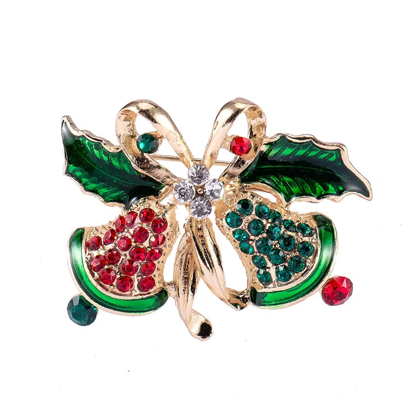 Christmas Gift Jewelry Bell Brooch Rhinestone Enamel Leaf Flower Jingle Brooches Pin for Xmas Accessories Wholesale 12 Pcs
Christmas Gift Jewelry Bell Brooch Rhinestone Enamel Leaf Flower Jingle Brooches Pin for Xmas Accessories Wholesale 12 Pcs