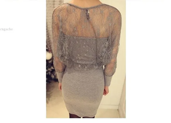 Новый 2015 платье повязки Bodycon Vestidos Sexy Кружевном Платье женская Мода Спинки