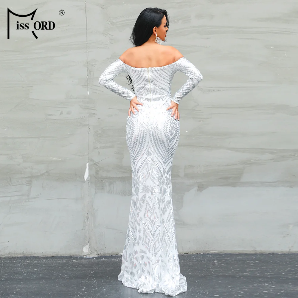 Missord 2021 Women Sexy Slash Neck Long Sleeve Off Shoulder Sequin Dresses Female Retro Elegant Maxi Dress Vestidos FT8249
Missord 2021 Women Sexy Slash Neck Long Sleeve Off Shoulder Sequin Dresses Female Retro Elegant Maxi Dress Vestidos FT8249