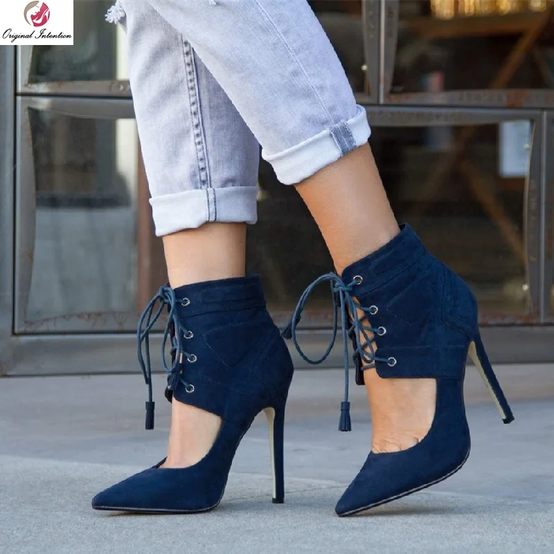 Original Intention Stylish Women Sandals Gorgeous Pointed Toe Thin High Heels Sandals Blue Shoes Woman Plus Size 4-15
Original Intention Stylish Women Sandals Gorgeous Pointed Toe Thin High Heels Sandals Blue Shoes Woman Plus Size 4-15