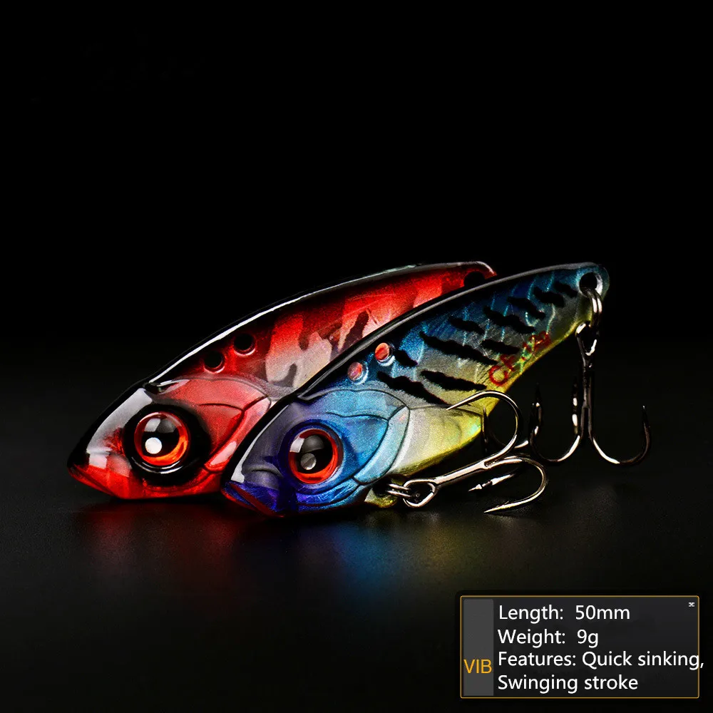 55/50mm 12/9g Fishing Lure Sinking VIB Trembling Hard Bait Lures with Treble Hook Fishing Tackle
55/50mm 12/9g Fishing Lure Sinking VIB Trembling Hard Bait Lures with Treble Hook Fishing Tackle