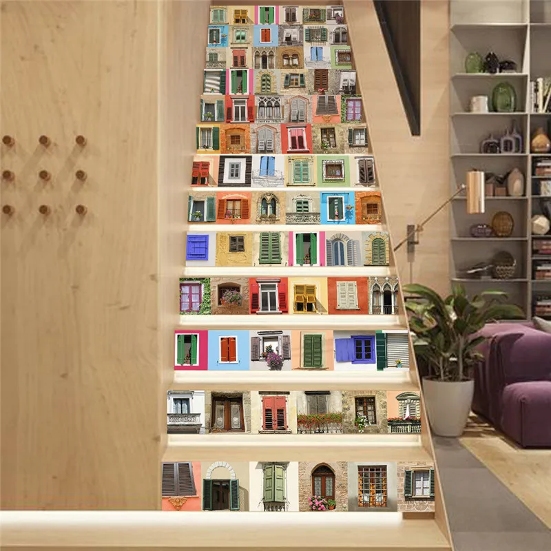 ECO-friendly PVC DIY Simulation windows wall stickers Stairway sticker Bedroom Living room wall creative background decoration
ECO-friendly PVC DIY Simulation windows wall stickers Stairway sticker Bedroom Living room wall creative background decoration