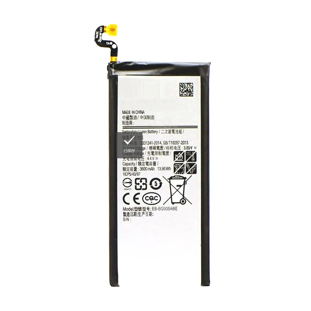 Authentic Battery EB-BG935ABE For Samsung Galaxy S7 Edge G9350 G935FD SM-G935F Smart phone High quality Replacement Battery
Authentic Battery EB-BG935ABE For Samsung Galaxy S7 Edge G9350 G935FD SM-G935F Smart phone High quality Replacement Battery