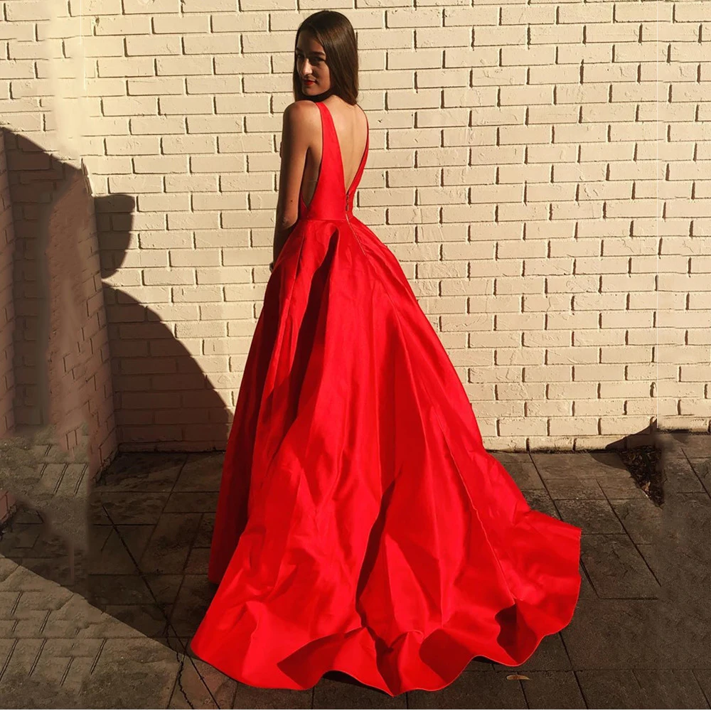 Yinyyinhs Women's Satin Formal Prom Dresses Long Illusion V-neck V-Back Party Evening Dress with Pockets vestido de formatura
Yinyyinhs Women's Satin Formal Prom Dresses Long Illusion V-neck V-Back Party Evening Dress with Pockets vestido de formatura