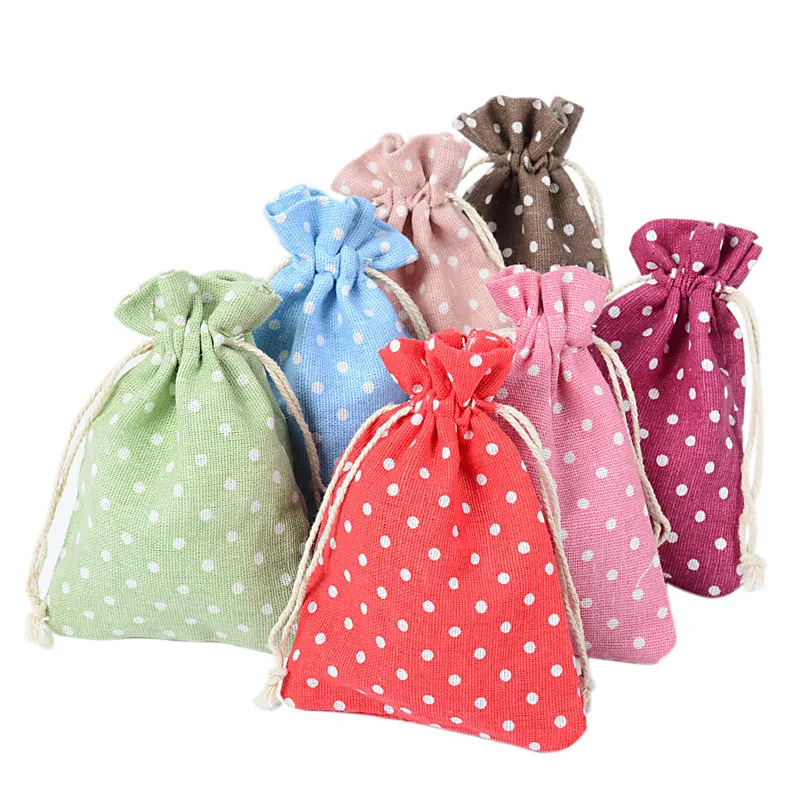 LANWAYLUCKY Double Drawstring Cotton Linen Muslin Small Party Gift Bags White Dots Jewelry Packaging Pouch
LANWAYLUCKY Double Drawstring Cotton Linen Muslin Small Party Gift Bags White Dots Jewelry Packaging Pouch