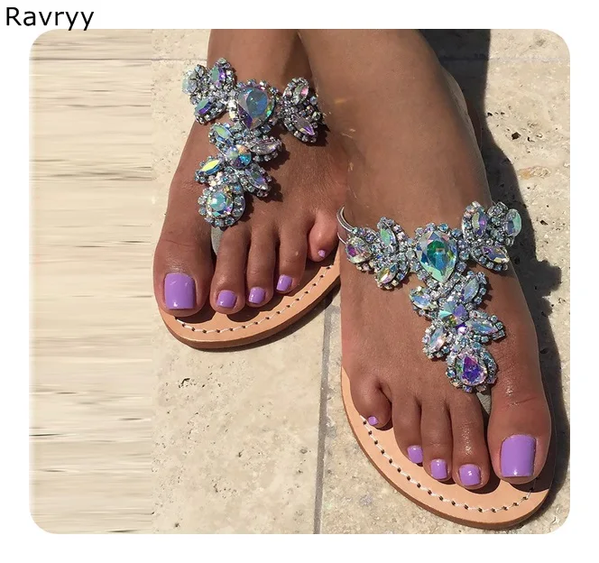 Crystal Shoes 2018 Summer Flipflop Woman sandals bling bling rhinestone decor flats female party dress shoes Size 46 47
Crystal Shoes 2018 Summer Flipflop Woman sandals bling bling rhinestone decor flats female party dress shoes Size 46 47