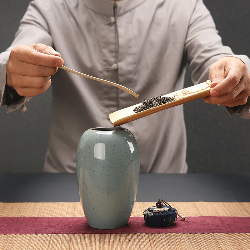 Vintage Coarse Pottery Kiln Change Glaze Storage Bottle Ceramic Tea Cans Sealed Flower Tea Canister Salt Jar Kitchen Accessories
Vintage Coarse Pottery Kiln Change Glaze Storage Bottle Ceramic Tea Cans Sealed Flower Tea Canister Salt Jar Kitchen Accessories