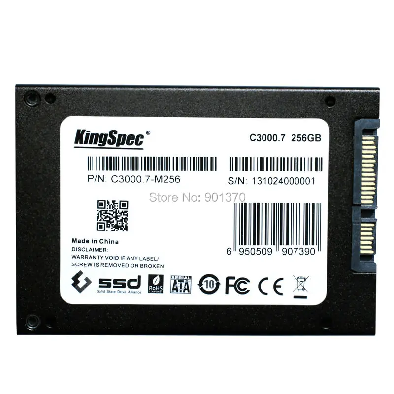 L Kingspec 7 мм супер тонкий 2.5 дюймов SATA III II SSD 256 ГБ диск внутренние жесткие диски кэш :