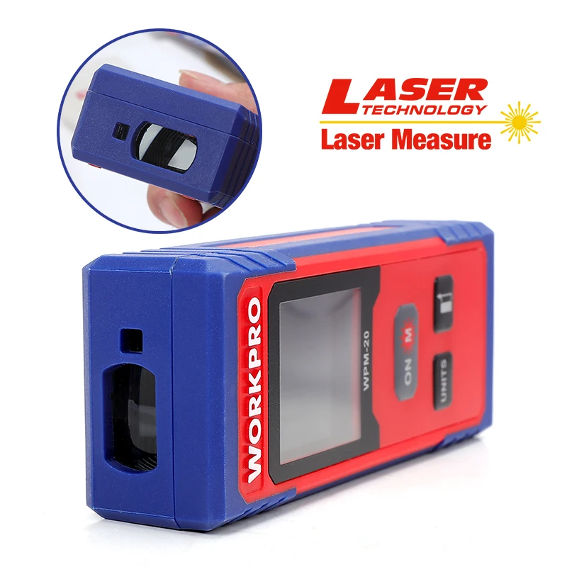 WORKPRO Laser Distance 20m 40m Meter Laser Rangefinder Digital laser range finder tape distance measurer
WORKPRO Laser Distance 20m 40m Meter Laser Rangefinder Digital laser range finder tape distance measurer