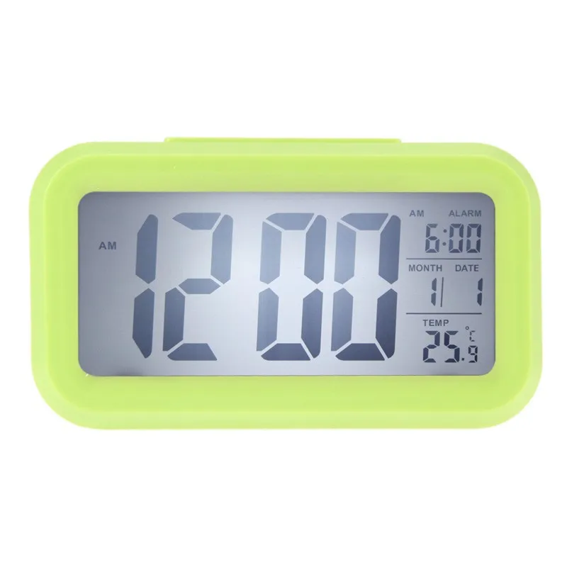 NEW Digital Alarm Clock Student Clock Large LCD Display Snooze Electronic Kids Clock Light Sensor Nightlight Office Table Clock
NEW Digital Alarm Clock Student Clock Large LCD Display Snooze Electronic Kids Clock Light Sensor Nightlight Office Table Clock