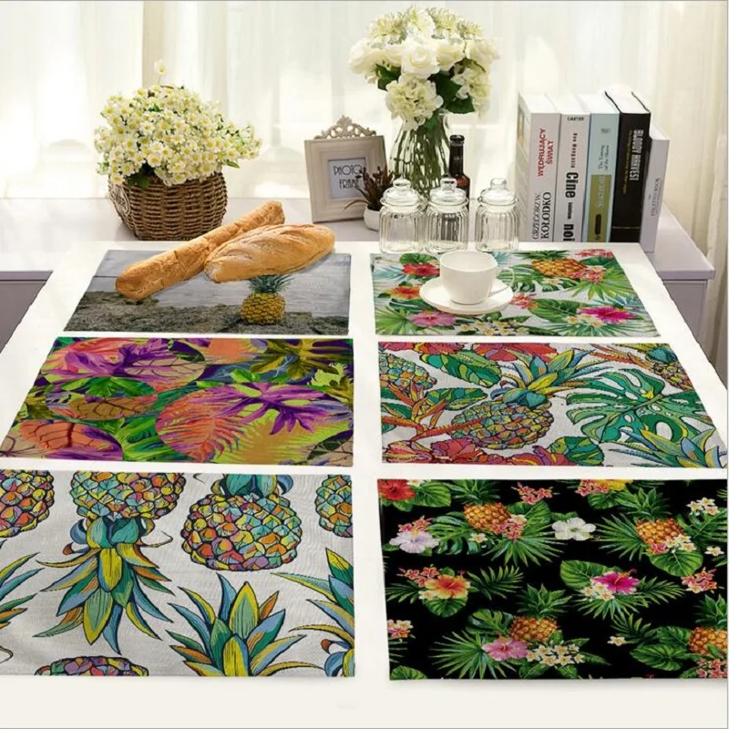 Painted pineapple fruit placemat Fabric coaster Table decoration mat Kitchen Posavasos Manteles individuales H363
Painted pineapple fruit placemat Fabric coaster Table decoration mat Kitchen Posavasos Manteles individuales H363