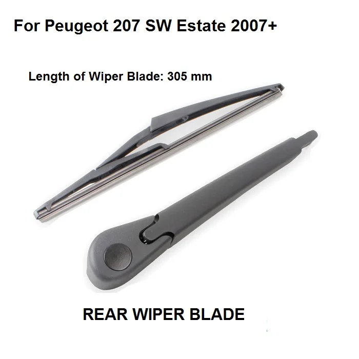 For Peugeot 207 SW Estate 2007+ Rear Windshield Window Wiper Arm + Blade Kit 305mm
For Peugeot 207 SW Estate 2007+ Rear Windshield Window Wiper Arm + Blade Kit 305mm