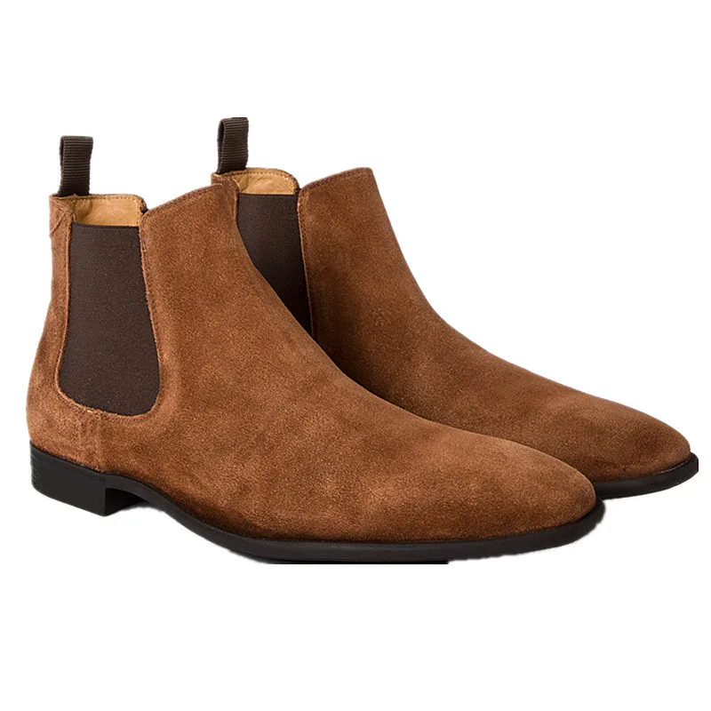 Low heel brogue exclusive men's suede boots khaki vintage big size formal chelsea fashion male Boots
Low heel brogue exclusive men's suede boots khaki vintage big size formal chelsea fashion male Boots