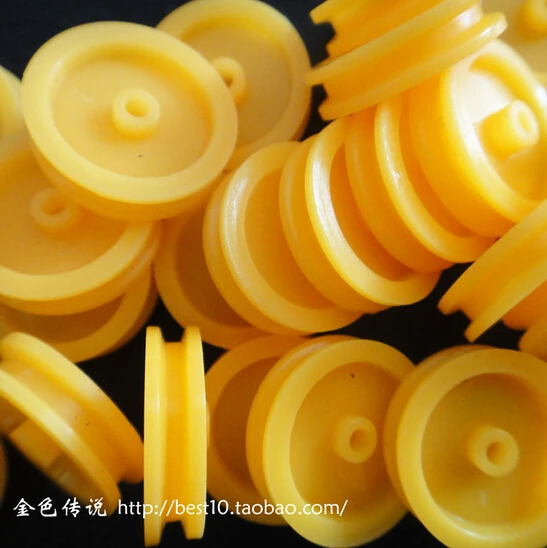 2 * 17mm 10pcs Small Yellow Plastic Pulley Wheel Motor Pulley DIY Toy Accessory for Mini Car F17638
2 * 17mm 10pcs Small Yellow Plastic Pulley Wheel Motor Pulley DIY Toy Accessory for Mini Car F17638