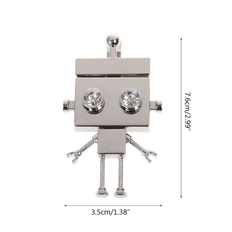 Cute Robot Shape Clasp Turn Lock Twist Locks Metal Hardware For Handbag Shoulder Bag Purse Bag Accessories For DIY Bag 7.6x3.5cm
Cute Robot Shape Clasp Turn Lock Twist Locks Metal Hardware For Handbag Shoulder Bag Purse Bag Accessories For DIY Bag 7.6x3.5cm