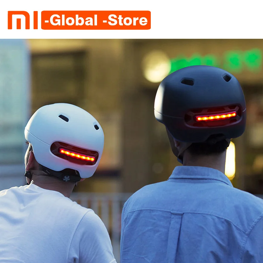 Новейшие Xiaomi Smart4u водонепроницаемые велосипедные смарт шлемы с подсветкой для