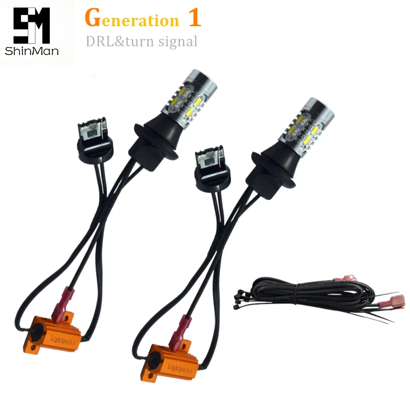 Shinman Drl with turnlight all in one 7440 t20 wy21w high bright led light turn signal daytime running light all in one
Shinman Drl with turnlight all in one 7440 t20 wy21w high bright led light turn signal daytime running light all in one