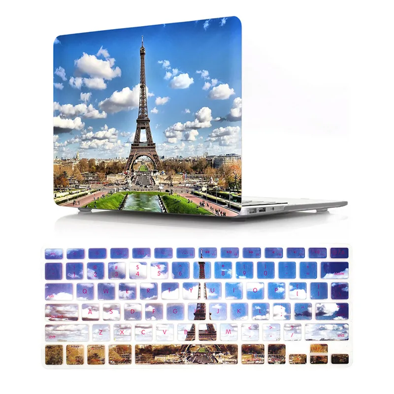 3D Жесткий Чехол для ноутбука Apple MacBook Air Pro Retina 11 12 13 15 дюймов с крышкой клавиатуры